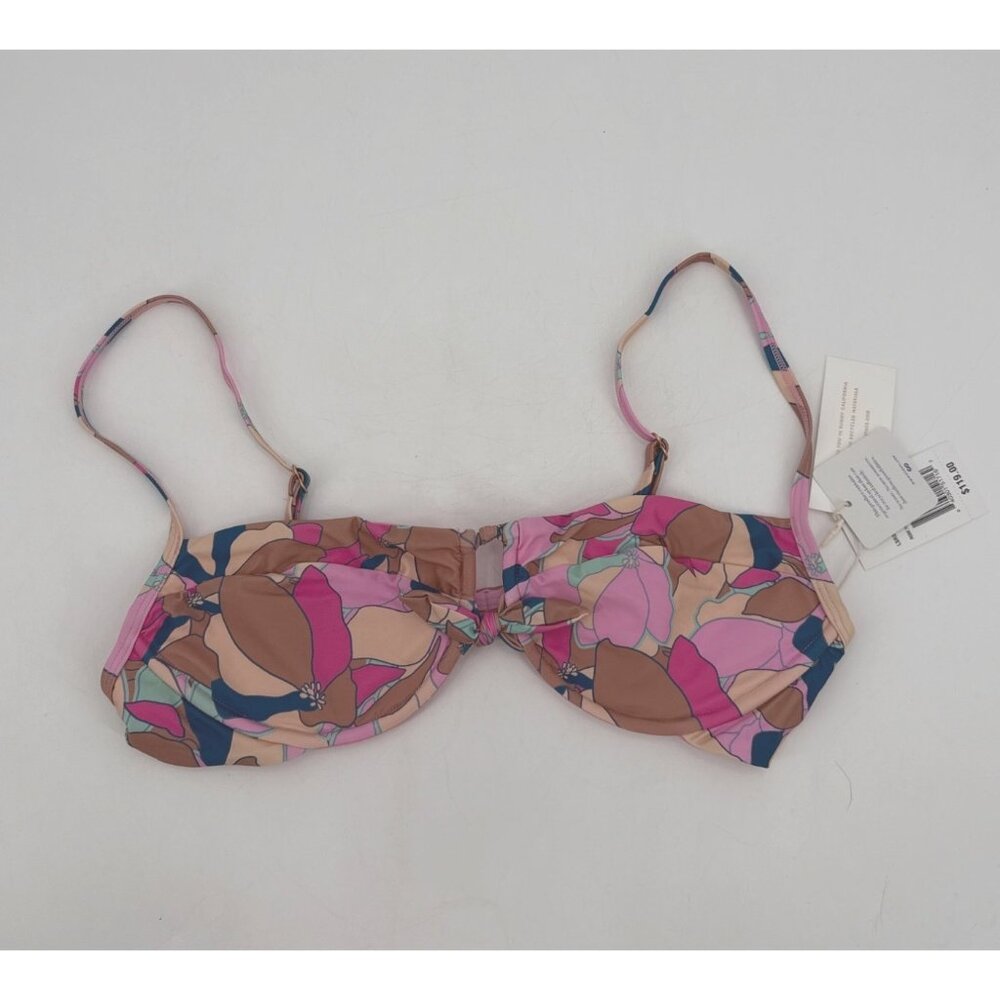 L Space Womens Swim Top Rose Wired Size Large Pink Floral New